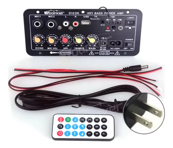 Modulo Amplificado 120w, Micr/dual, 4 Ohmio, 12/24v 110/220v