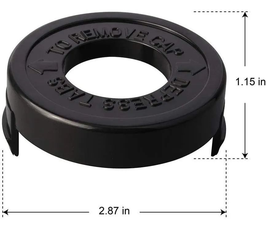 Tapa Carrete Recortadora De Grama Black And Decker Rs-136