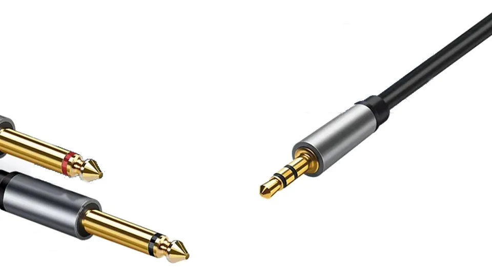 Cable De Audio Jack De 3,5mm A 6,35mm(1/4) Profesional