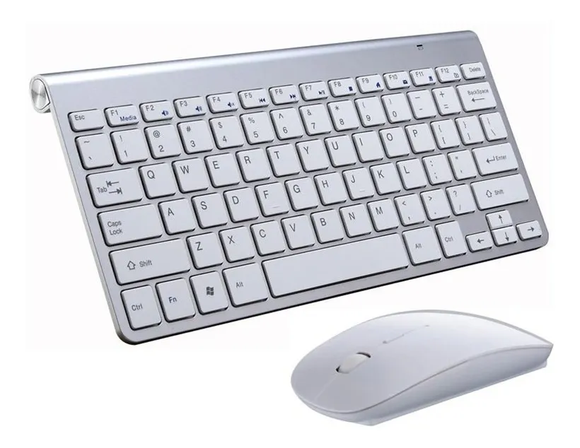 Teclado + Mouse 2,4g P/mac, Pc, Laptop, Tv Inteligente, Ps4