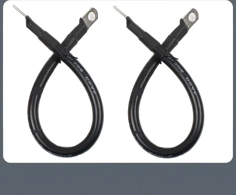 Cable Batería Tierra , 4 Awg - 25mm 2,50cm Length, M8-m8
